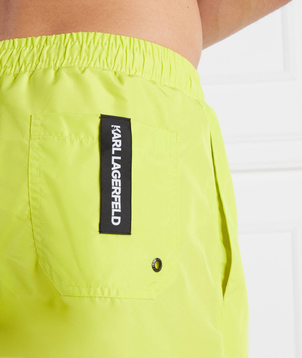 Шорты для плавания karl logo short boardshorts Karl Lagerfeld - лимонный(230M2202)