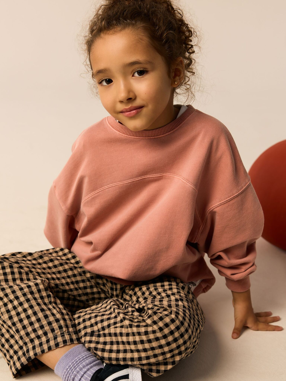 Толстовка и брюки для девочки Next E61-406, Розовый, Коричневый