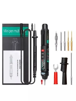 Цифровой мультиметр профессиональный ANENG A3008 PRO с набором сменных наконечников / РАСШИРЕННЫЙ КОМПЛЕКТ