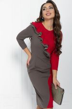 Платье Эванесса (трюфельно-красное) П12746-35М LT Collection