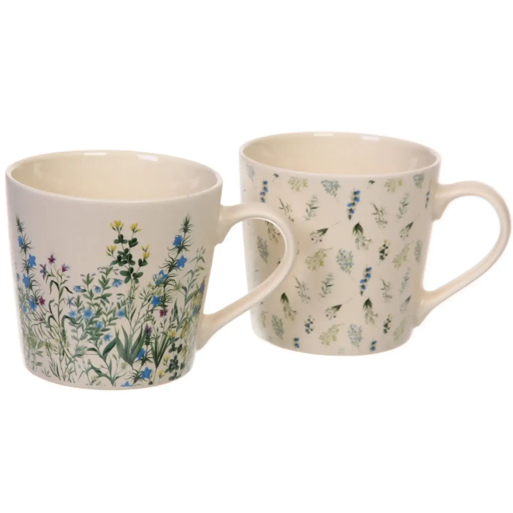 Кружка керамическая 420мл «Луговые цветочки»