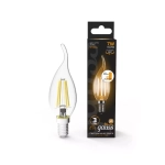 Лампа Gauss LED Filament Свеча на ветру 7W E14 550 lm 2700K шаг диммир. 104801107-S