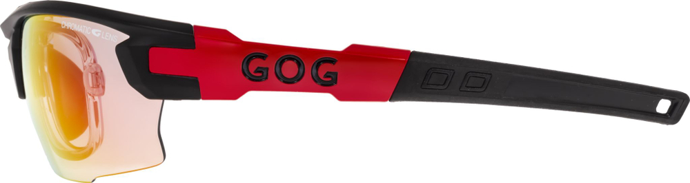 Спортивные очки с диоптриями GOG Steno C / Matt Black-Red / Photochromic Red Lens