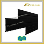 Сайдинг металлический L -Брус ХL VikingMP-01- - RALL 9005 Черный, 0.45мм