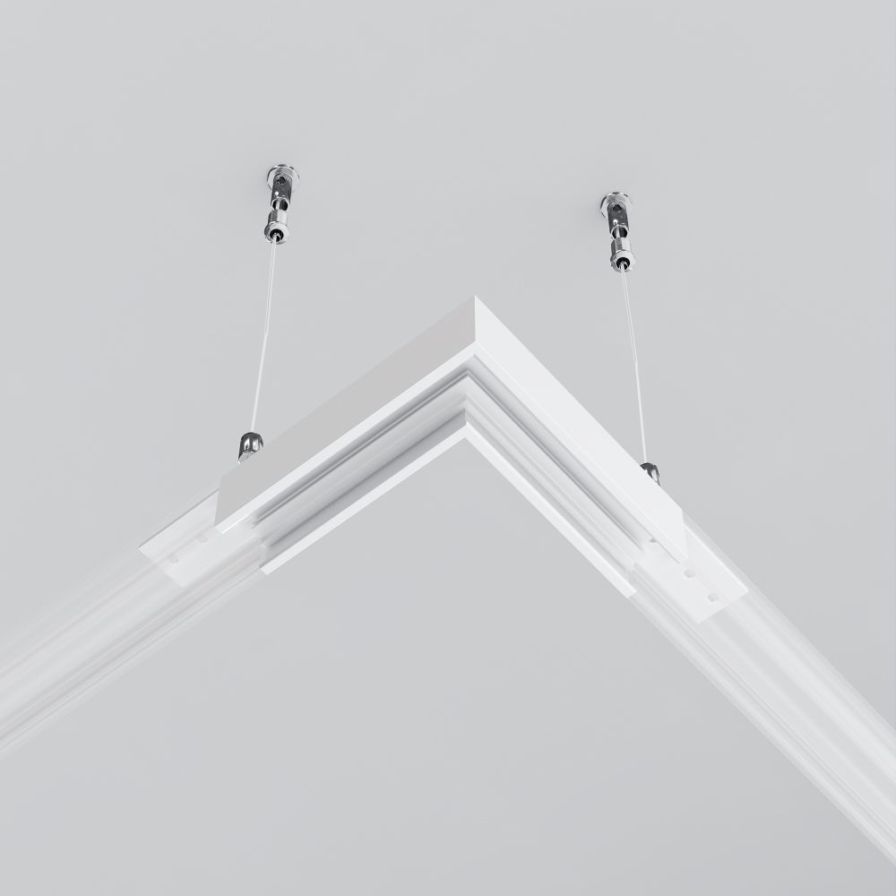 Коннектор угловой накладной низкопрофильный Maytoni   TRAM034CL-41W