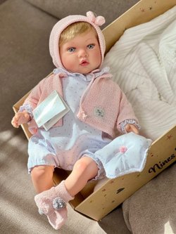 Кукла Реборн Nines 48см Susette мягконабивная (N0238)