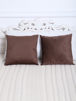 Подушки декоративные 40х40 со съемным чехлом 2шт коричневые