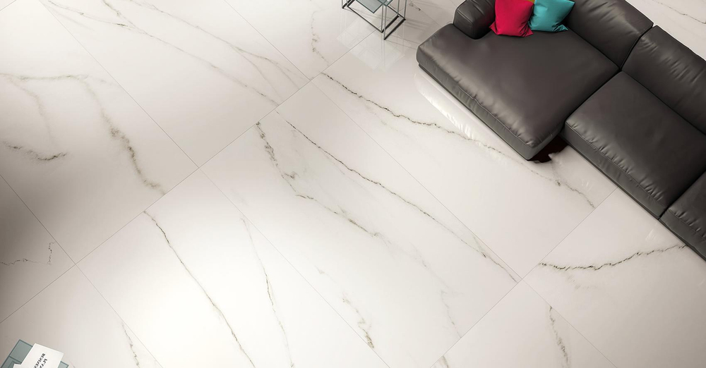 Kutahya Statuario Rektifiye Parlak Nano 60x120