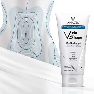 Укрепляющий интенсивный охлаждающий гель Anacis Vela Shape Reaffirming Gel Intensive Firming & Toning Vela Shape Active Body Systeme