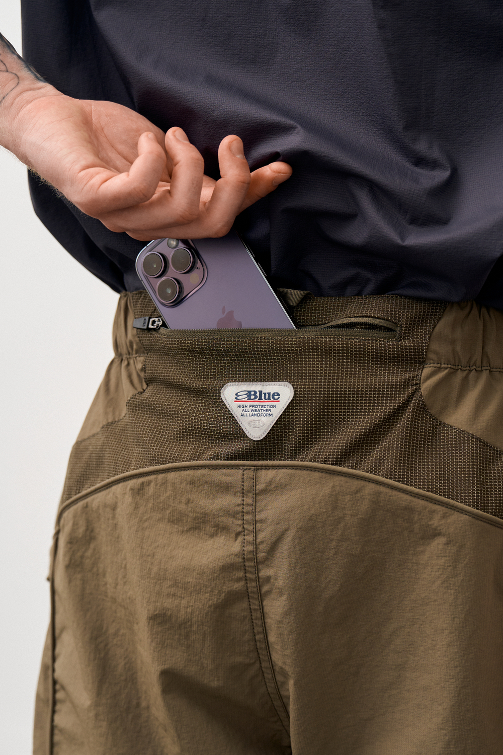 Шорты Nothomme Blue Ridge Patchwork Shorts "Olive Green"