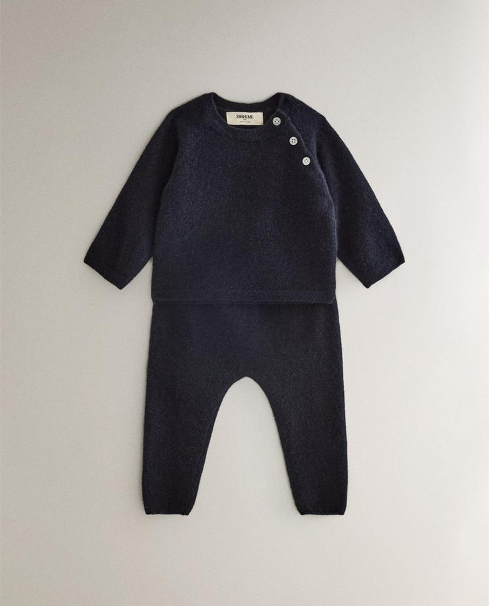 ZARA HOME ДЕТСКИЕ КАШЕМИРОВЫЕ ЛЕГИНСЫ, СИНИЙ