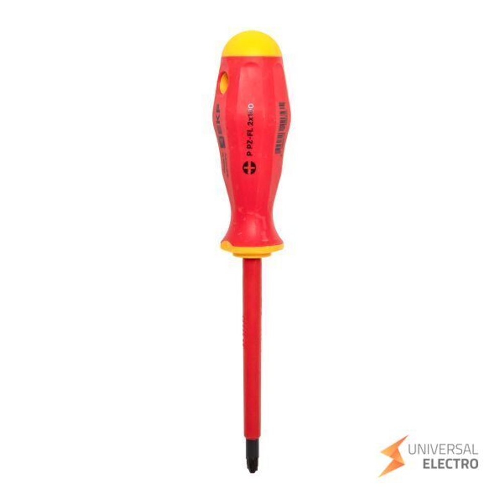 Отвертка Professional PZ-FL2х100 мм VDE 1000В EKF