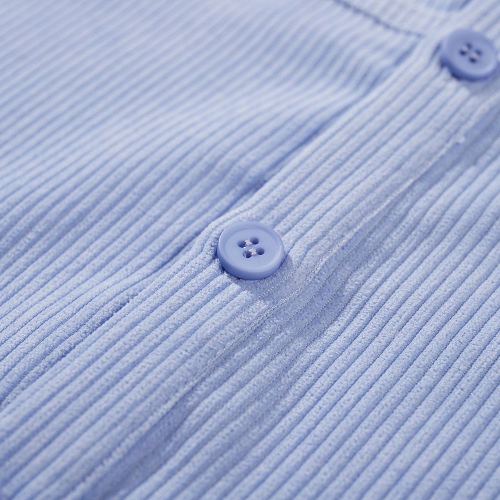 Рубашка YMKASHIX Velvet Button Сиреневая