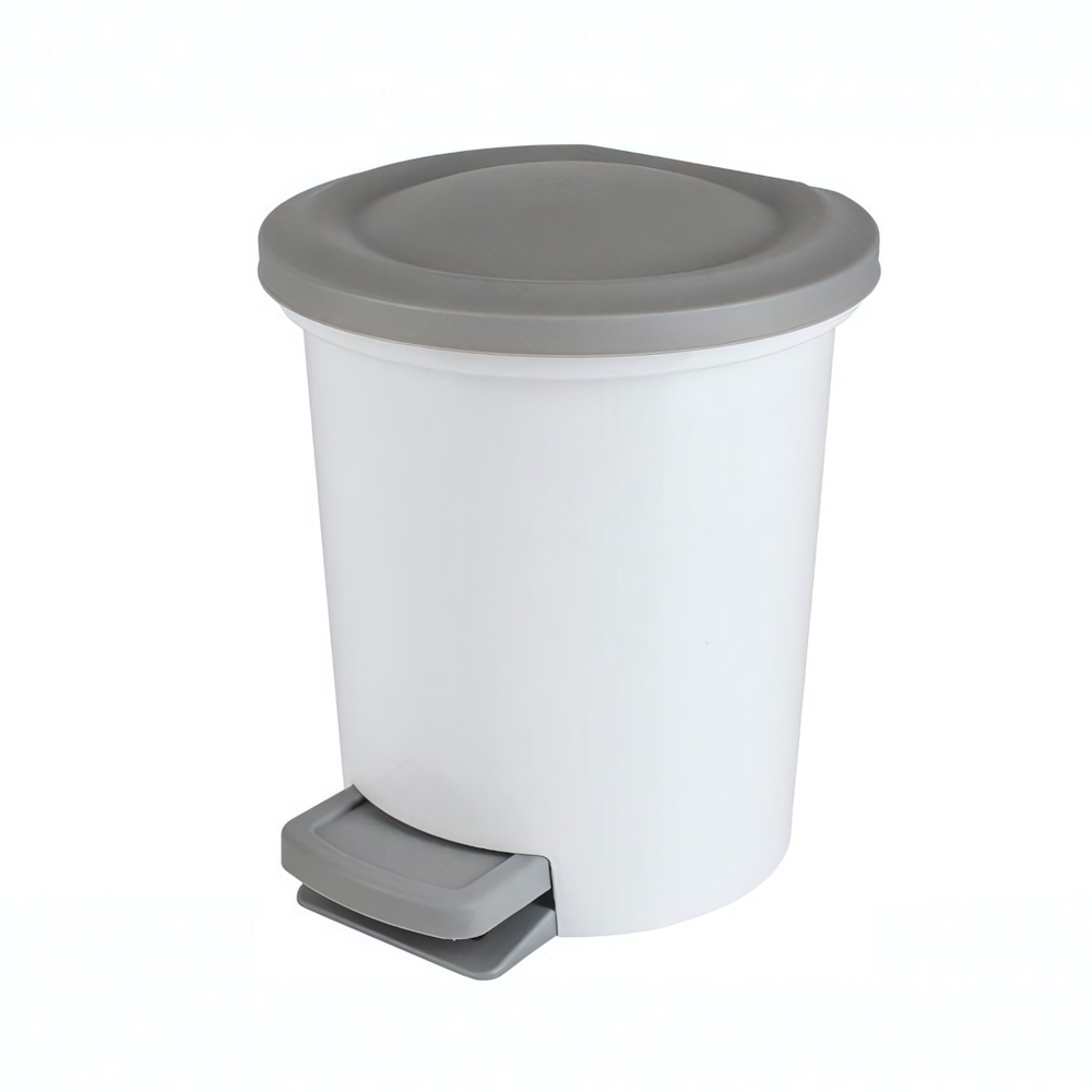 Контейнер для мусора с педалью Vogue 6 л белый