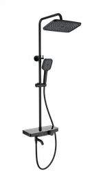 Душевая система с термостатом WONZON & WOGHAND, Черный матовый (WW-B3099-A-MB)