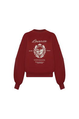 Свитшот с принтом Бордо