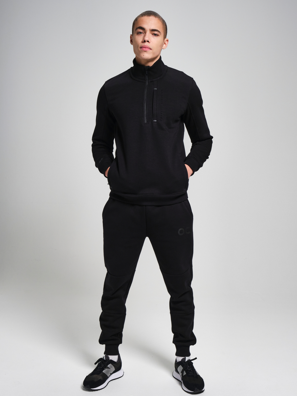 Свитшот с короткой молнией ORIGINAL CREATOR HALF ZIP, Черный