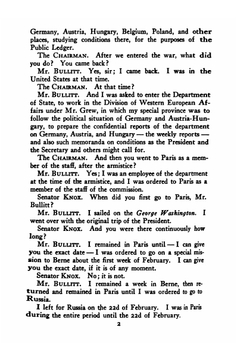 The Bullitt mission to Russia | William C. Bullitt