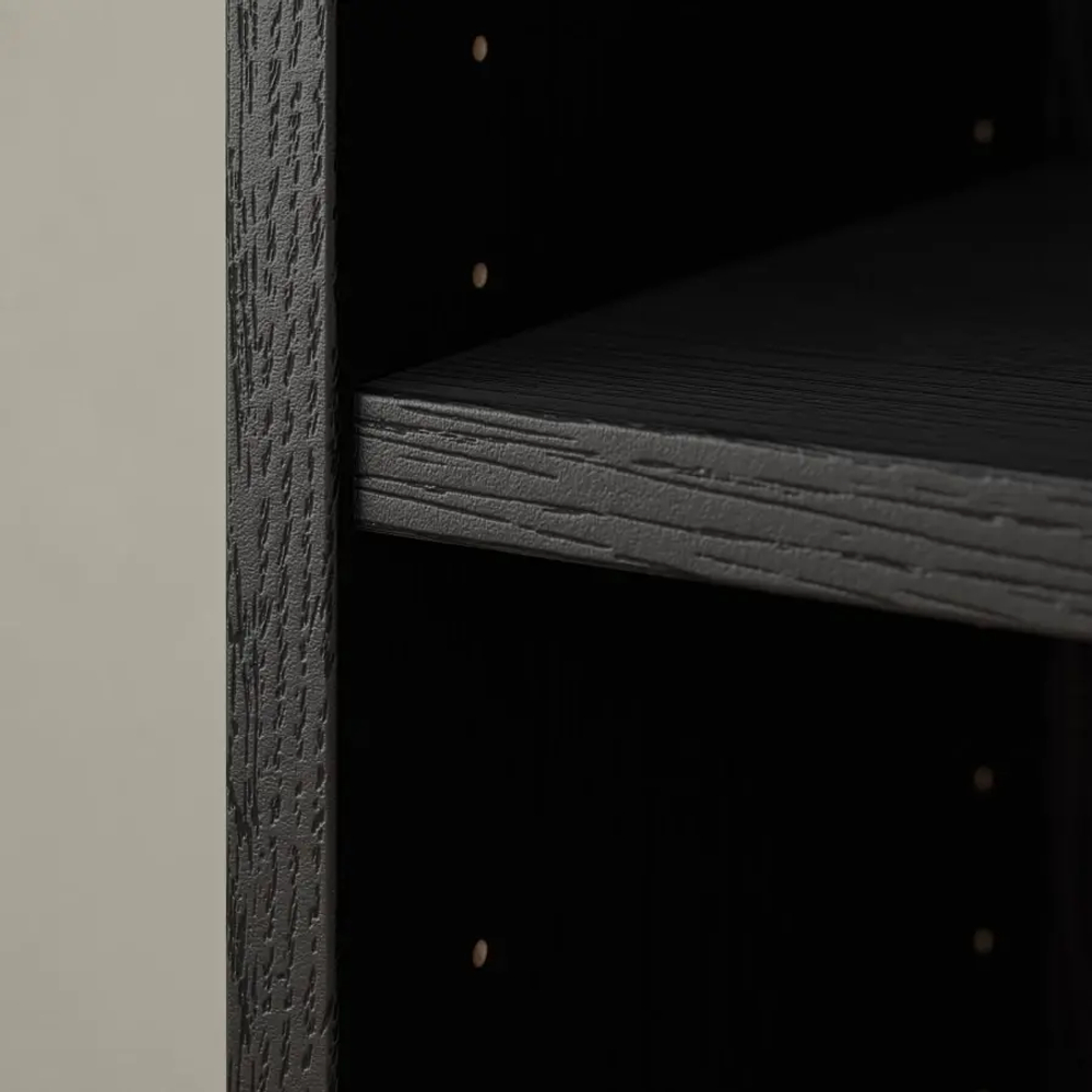 Книжный шкаф -  BILLY / OXBERG IKEA/ БИЛЛИ/ ОКСБЕРГ ИКЕА, 160х106 см,  черный
