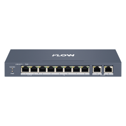 Коммутатор на 8 PoE портов iFlow F-SW-EM410HPOE-VM