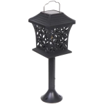 Фонарь садовый «Вечер» 12*12*13,5 см (h=60 см) на солнечной батарее (универсальный), Теплый белый