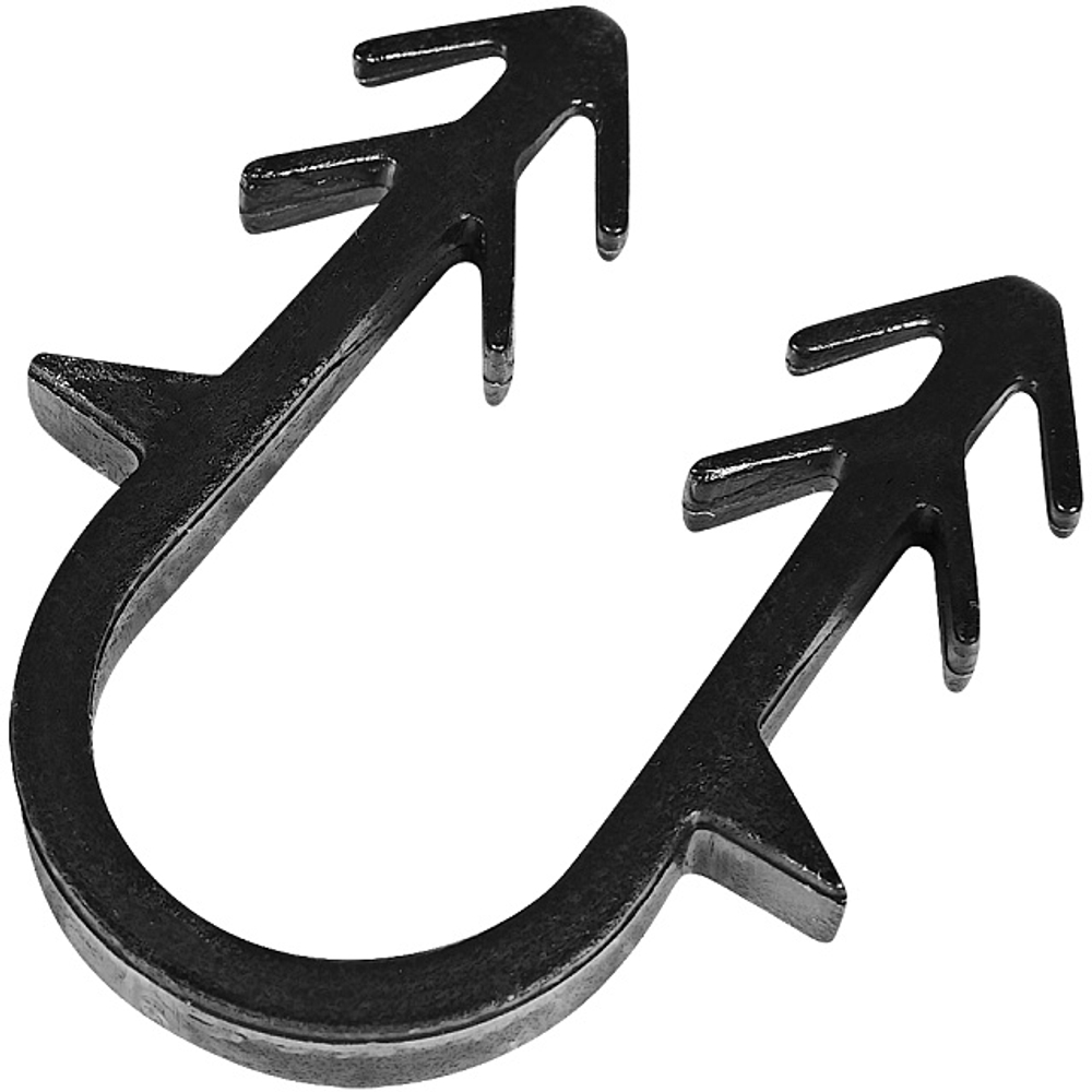 Скоба якорная с двойным гарпуном STOUT для фиксации трубы диаметром 16-20 мм.