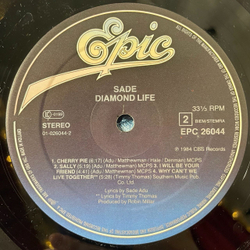 Винтажная виниловая пластинка LP Sade Diamond Life (Holland 1984)