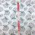 Ткань вискоза белая с цветами 3261