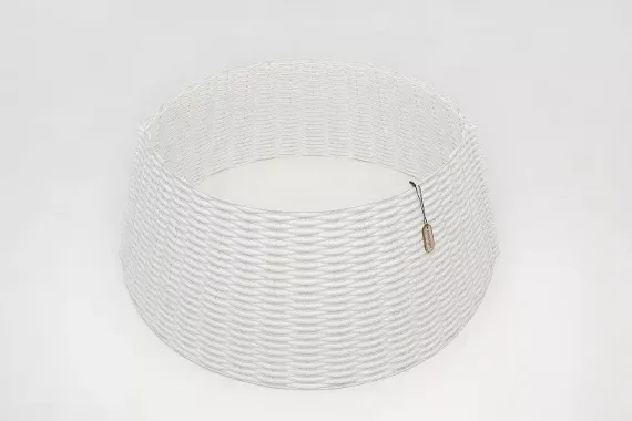 Корзина под елку Люкс Палермо 65 см., разборная, белый, ЕлкиТорг (65-223)