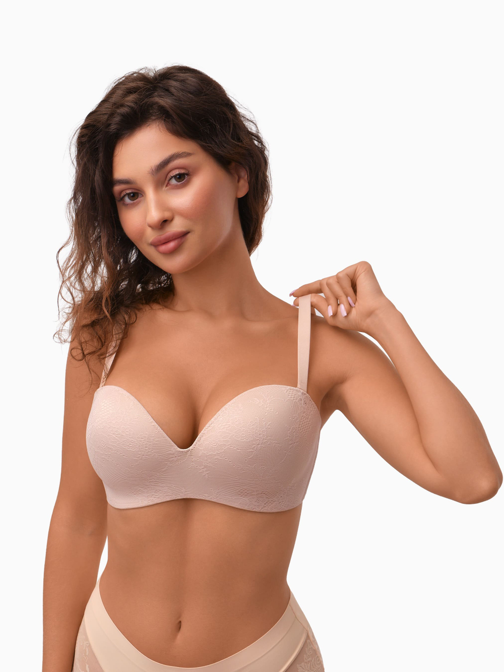Бюстгальтер Балконет Snowdrop с формованными чашками на стане