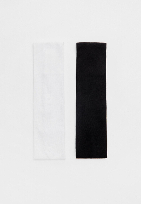 STRADIVARIUS Набор из 2 эластичных резинок для волос, черный