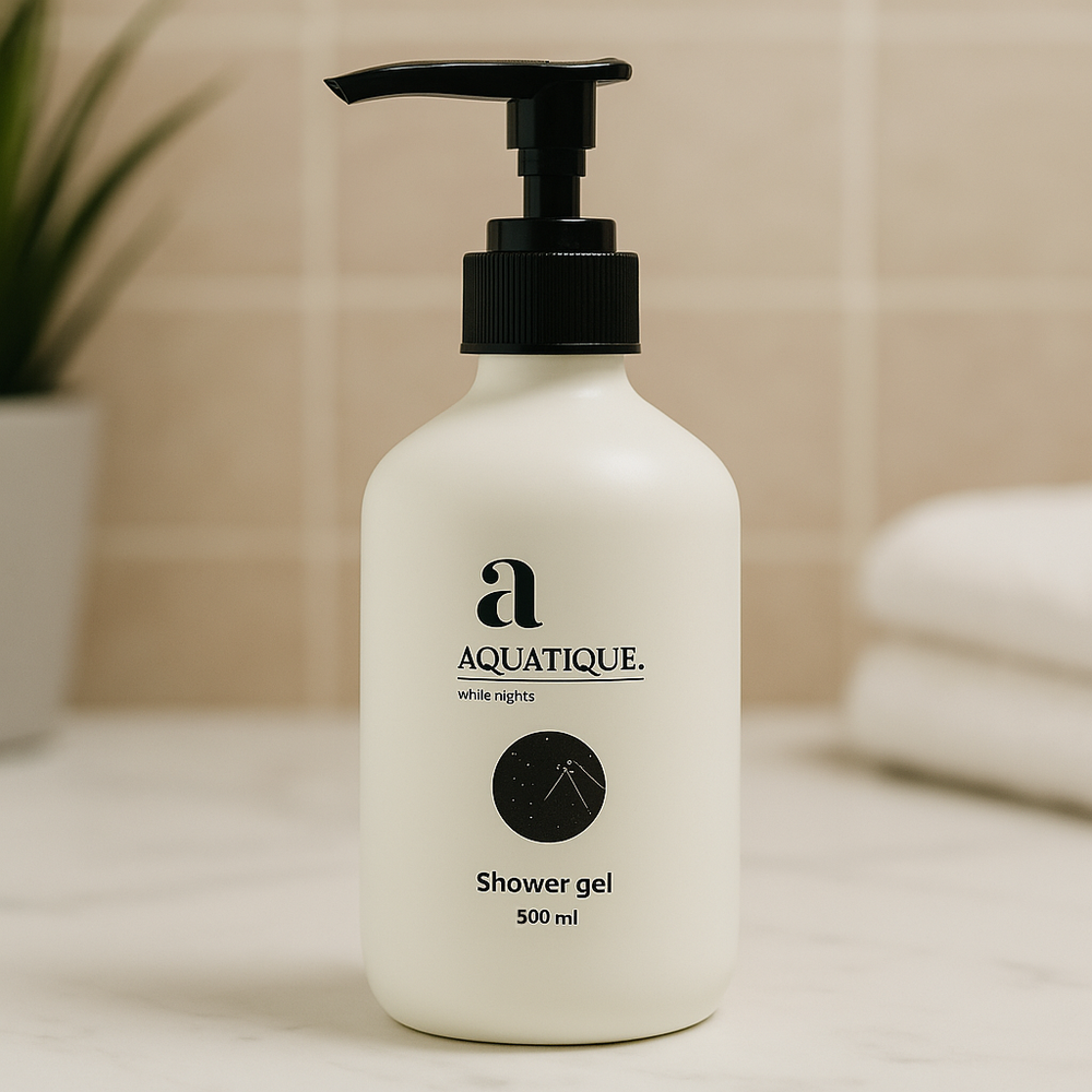 Гель для душа Aquatique (16 шт.) диспенсер белый 500 мл