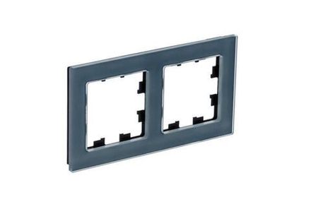 Рамка 2-м AtlasDesign Nature натур. стекло грифель SE ATN360702