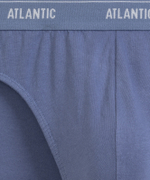 Мужские трусы слипы спорт Atlantic, набор 2 шт., хлопок, темно-голубые + голубые, 2RMP-001