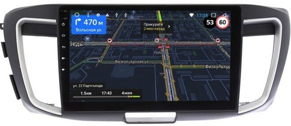 Магнитола для Honda Accord 9 2013-2015 (CR2) - OEM GT10-1156 Android 10 и 2Гб-16Гб