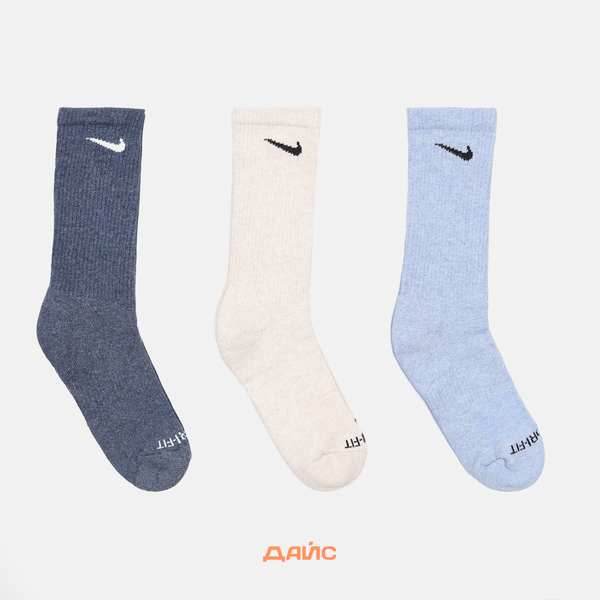 Носки Nike Everyday Plus Cushioned Crew 3 Pairs артикул:SX6888-901 - купить в магазине Дайс