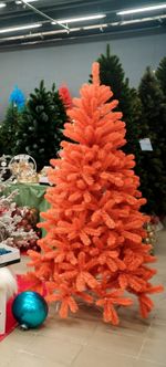 искусственная елка "Сочный апельсин" оранжевая елка/ рыжая елка