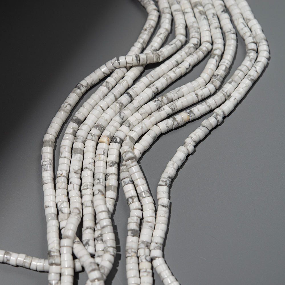 Магнезит натуральный, разделители-рондели, 4,1*2,2мм