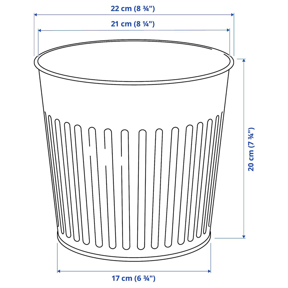 IKEA CITRONMELISS  (ИКЕА СИТРОНМЕЛИСС)  -  Подставка для посуды, внутренняя/наружная/антрацит, 19 см