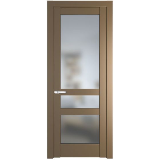 Межкомнатная дверь эмаль Profil Doors 3.5.2PD перламутр золото стекло матовое