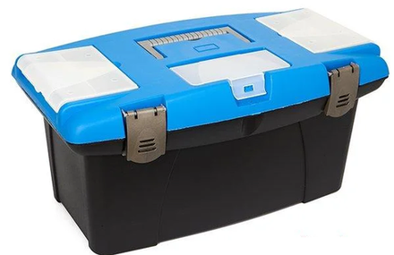 Ящик для интсрумента пластиковый Китай, 16"/410мм, профи с морозостойким замком