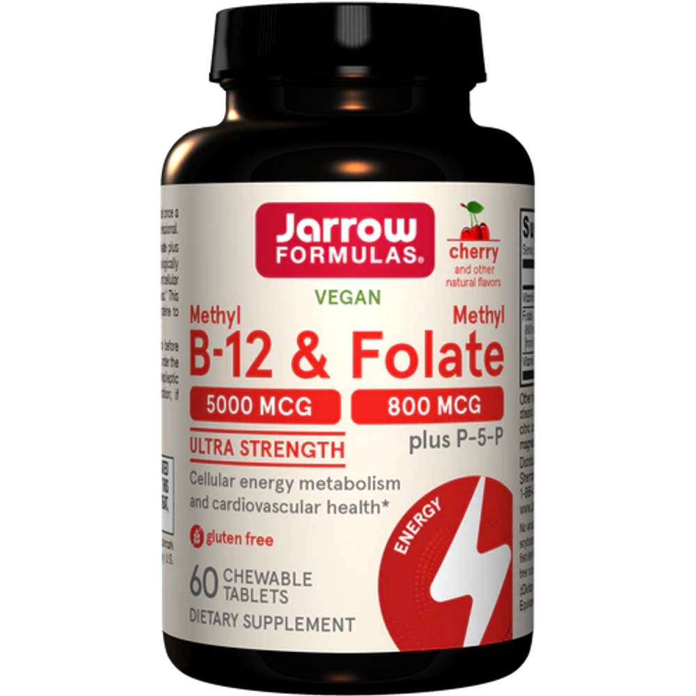 Methyl B-12 & Methyl Folate Cherry 60 таблеток Jarrow Formulas