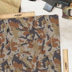 Ткань шелк Армани корчневый хаки