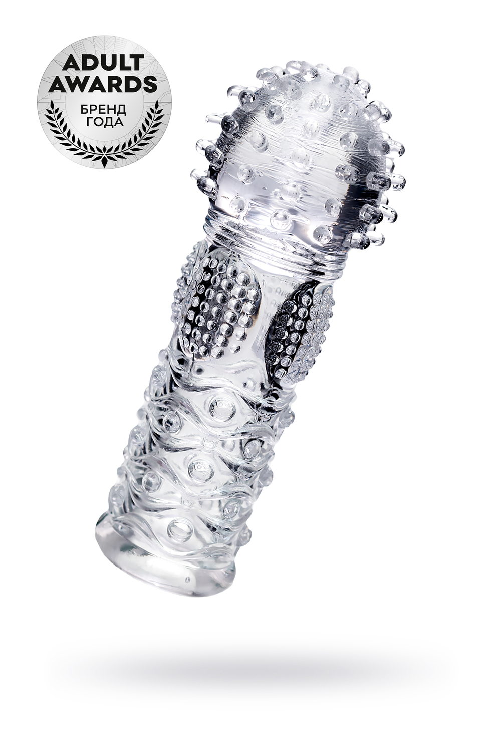 Насадка на палец A-toys by TOYFA Hicks, TPE, прозрачный 8,5 см