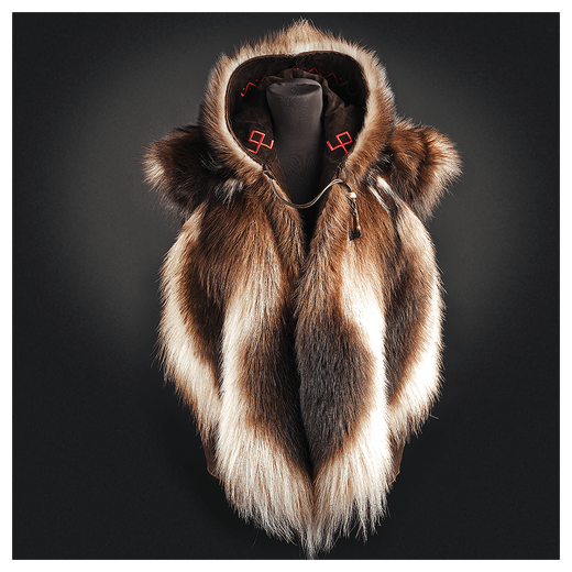 Жилет из меха росомахи «Душегрейка»