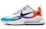 Nike Air Max 270 comfortable and versatile non-slip wear-resistant low-top training running shoes men's white, blue and red