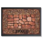 Коврик придверный влаговпитывающий с рисунком 45х75 подложка-резина, арт. 8818-11