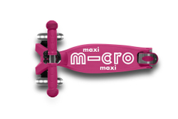 Самокат Maxi Micro Deluxe LED складной ягодный