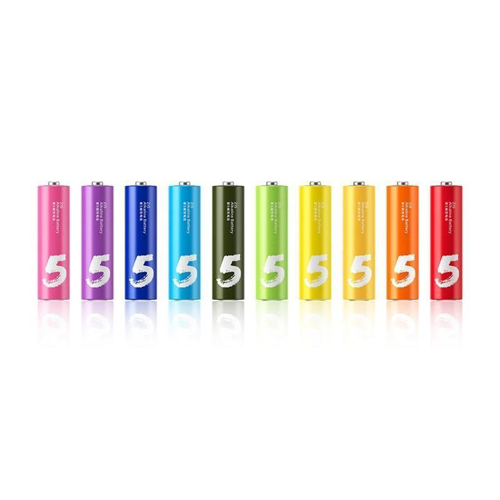 Щелочные «пальчиковые» батарейки Xiaomi AA Rainbow Batteries (10 шт.) (версия Global)