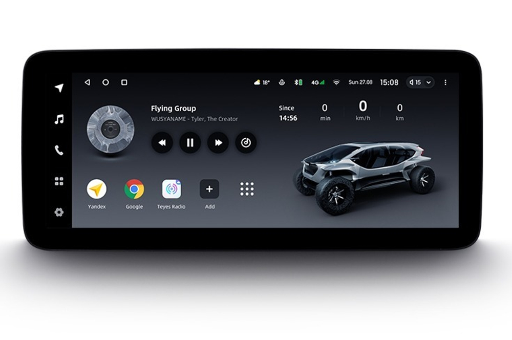 Магнитола для Mazda CX-4 2016-2024 - Teyes LUX ONE ROUND монитор 12.3", Android 10, ТОП процессор, CarPlay, 4G SIM-слот